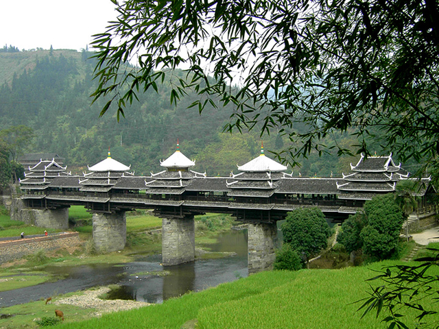 Chengyang Shelter Bridge - the most renowned shelter bridge in Dong architectural style