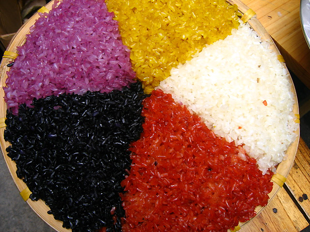 Káº¿t quáº£ hÃ¬nh áº£nh cho five color sticky rice