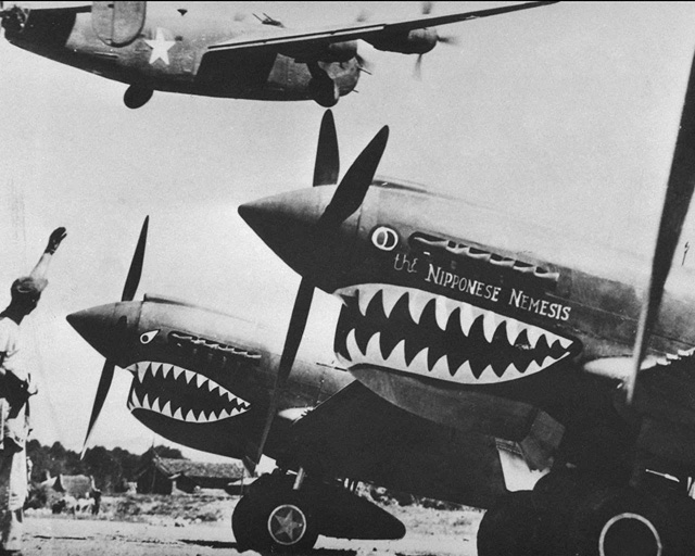 P-40 flighter of Flying Tigers