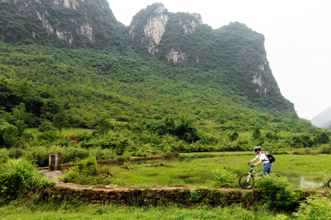Huixian Wetland Park in Guilin