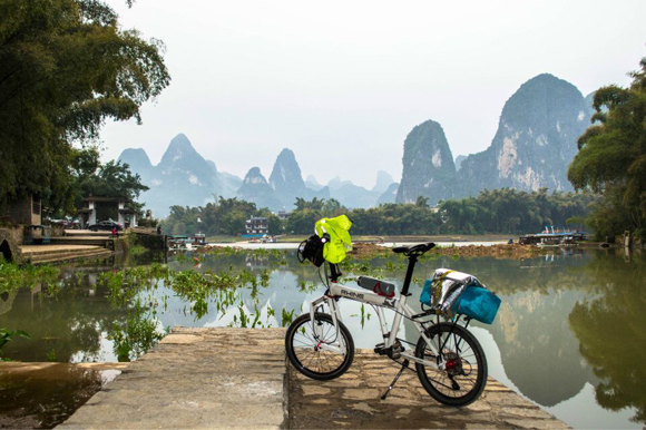 Xingping town, bike trip 