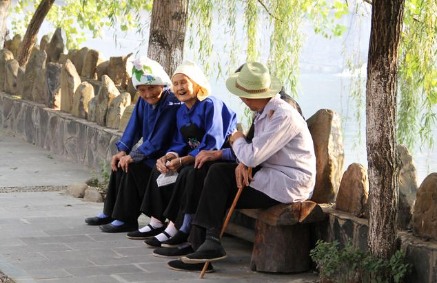 Local resident of Leishan town