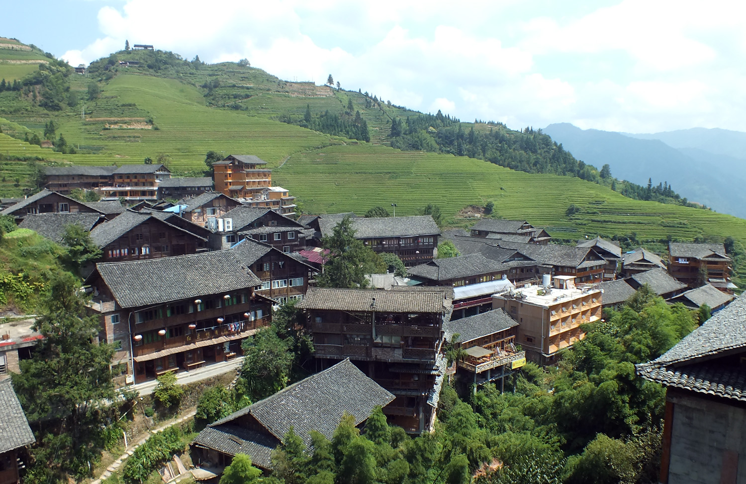 The rice terraces of Longsheng,Cycle tour to Longsheng