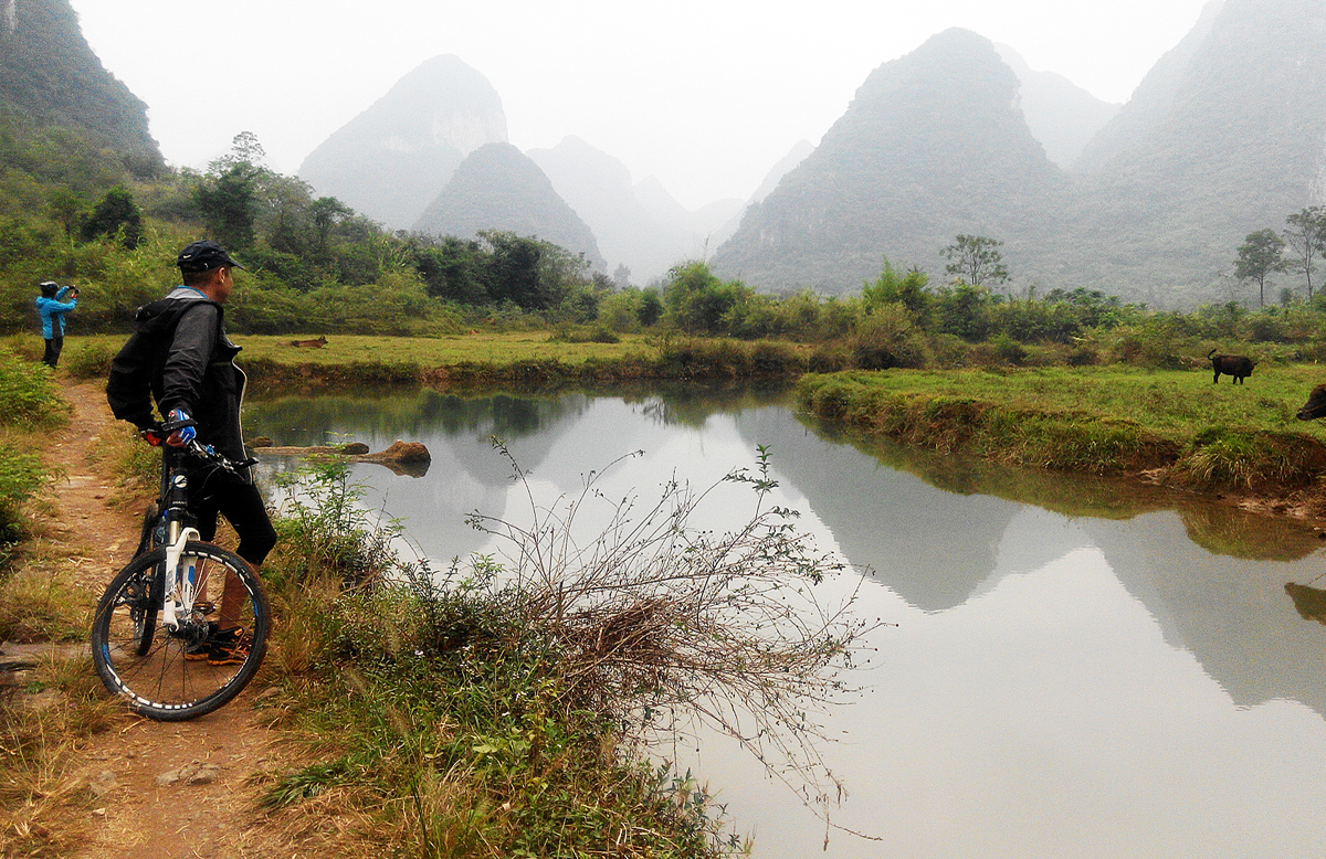 Cycling in Guilin