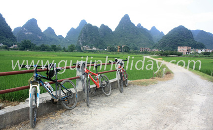 Exclusive bike trails and roads around Yangshuo