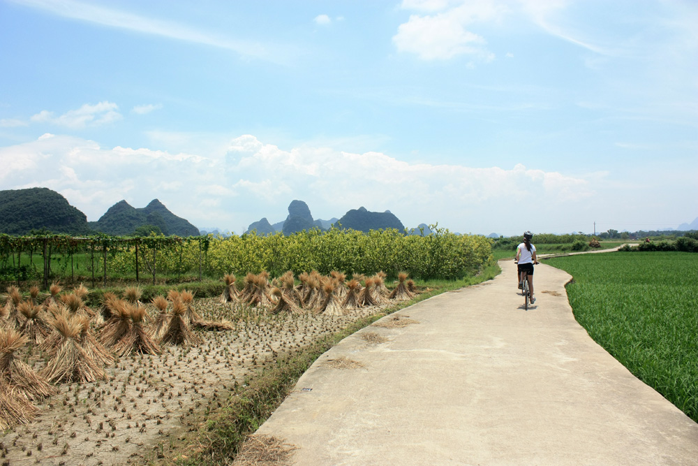 Bike route from Guilin to Yangshuo