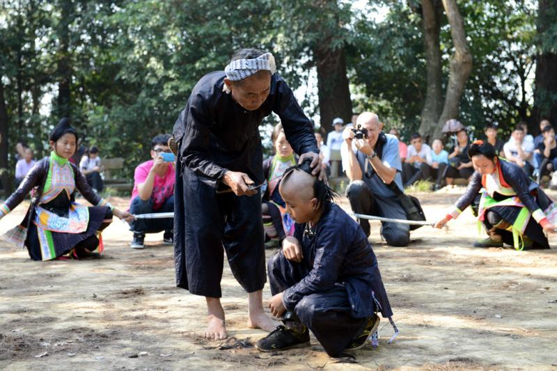 Biasha (Basha) Village of Yao ethnic minority in Guizhou,China