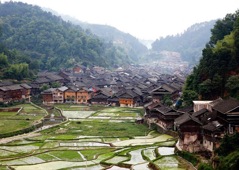 Zhaoxing Dong Vllage in Guizhou,China