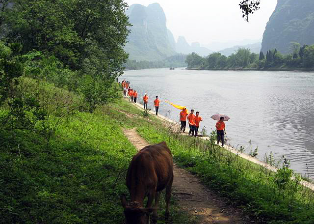 Yangshuo hiking from Yangdi to Xingping