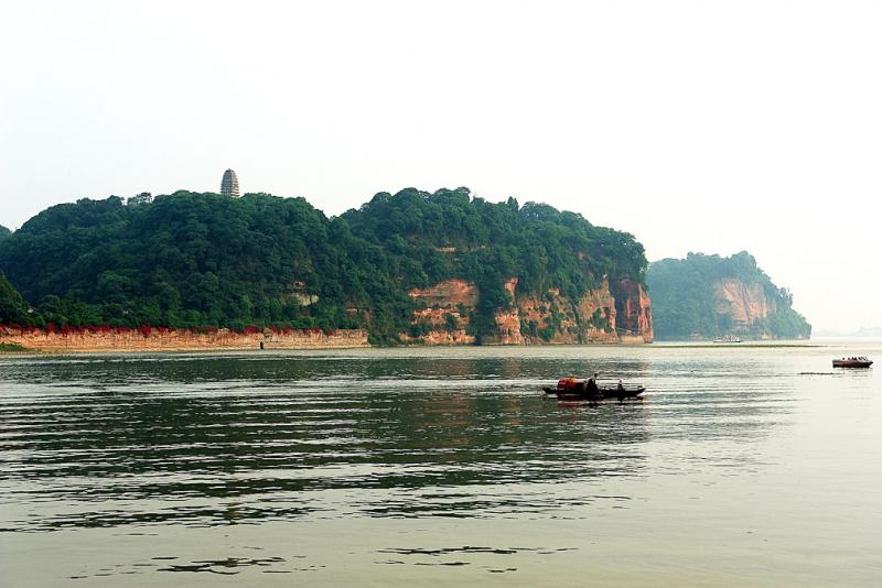 Leshan Giant Sleeping Buddha in Sichuan,China