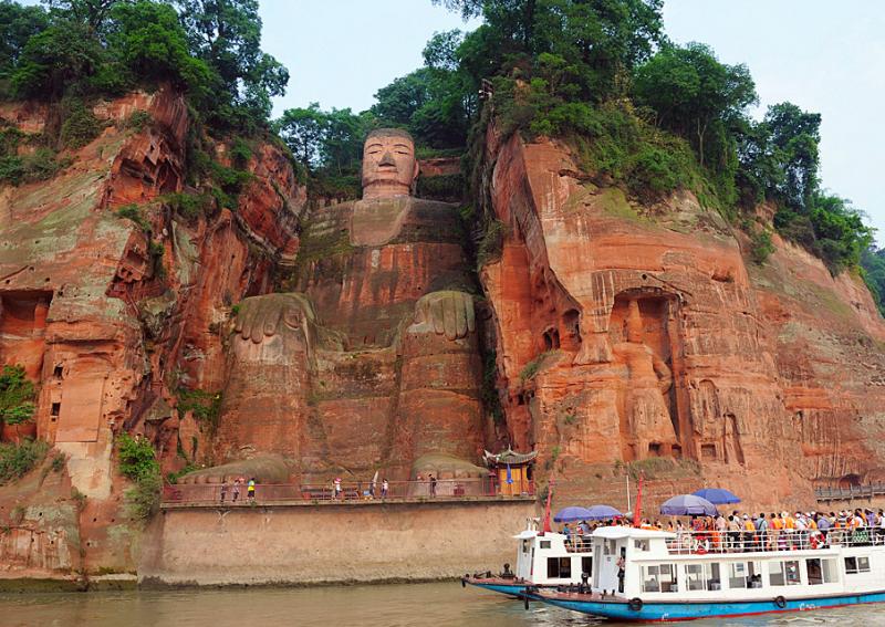 Leshan Giant Buddha (Dafo) statue,China