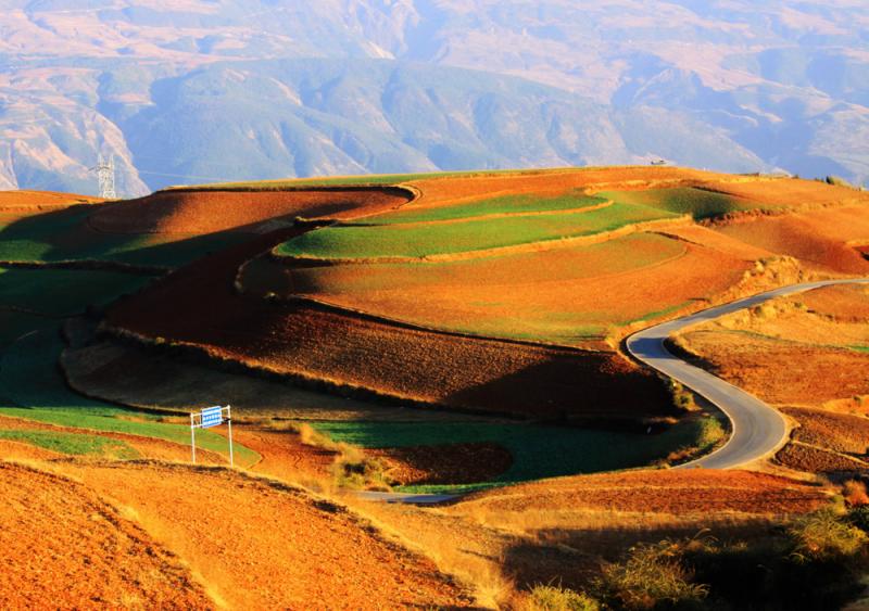 The laterite fields in Dongchuan,Yunnan China