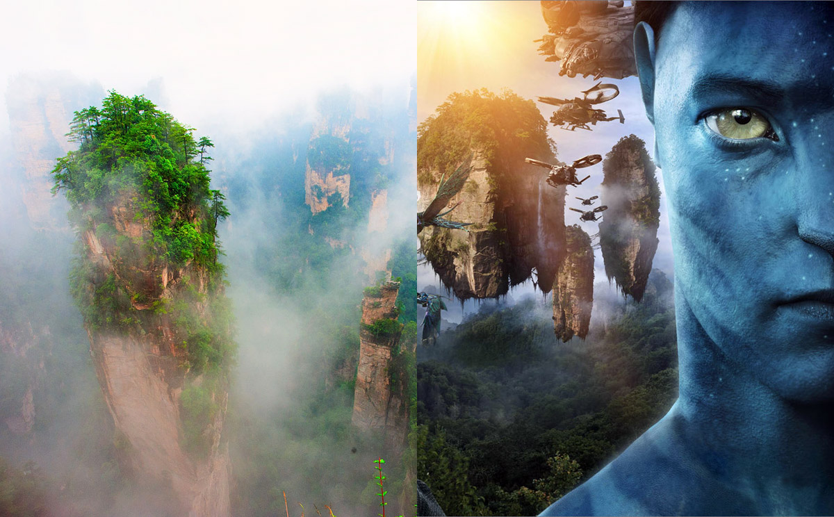 Avatar Mountains within Zhangjiajie Natinal Forest Park, China