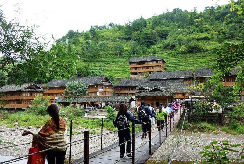 Huangluo Yao Village within Longji Rice Terraces area, Longsheng Guilin