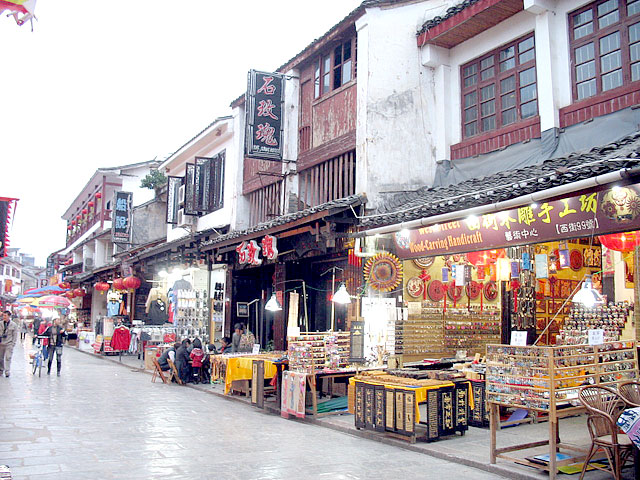 Yangshuo West Street are teeming with local snacks and specialties shops