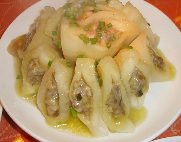 Minced pork stuffed with Pomelo Peel,Yangshuo Guilin