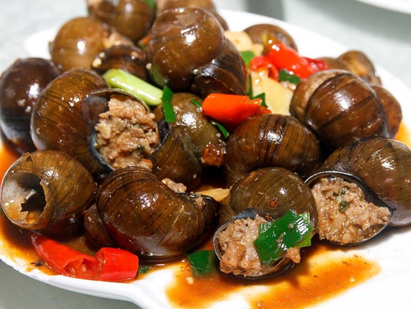 Yangshuo Stuffed Snails,Guilin China